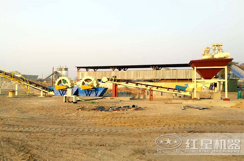 轮斗洗沙机多机组合作业现场实拍 轮斗洗沙机多机组合作业现场实拍