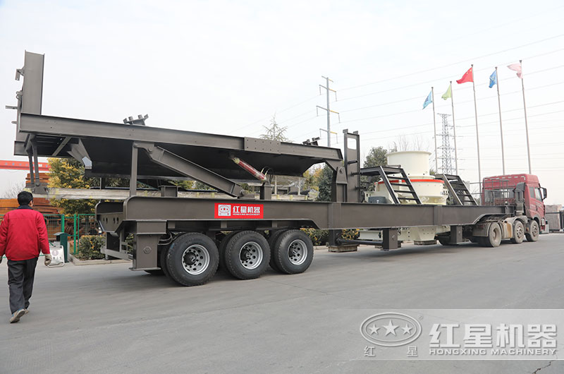 移动制砂机直接开往客户现场 移动制砂机直接开往客户现场